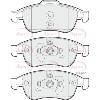 Apec Braking - 1669 - Brake Pads Apec Braking - 1669 - Brake Pads