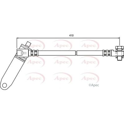 Apec Braking 410mm Brake Hose - Ford Transit 00-06 Apec Braking 410mm Brake Hose - Ford Transit 00-06