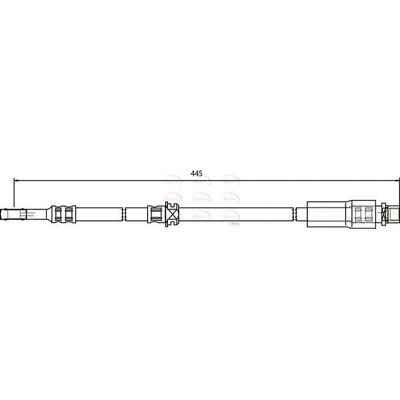 APEC - Hos3748 - Zafira - Meriva Astra 04-17 - Brake Hose APEC - Hos3748 - Zafira - Meriva Astra 04-17 - Brake Hose