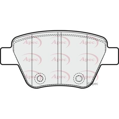 Apec Brake Disc Pad Set - VW Touran, Scirocco, Jetta, Golf Apec Brake Disc Pad Set - VW Touran, Scirocco, Jetta, Golf