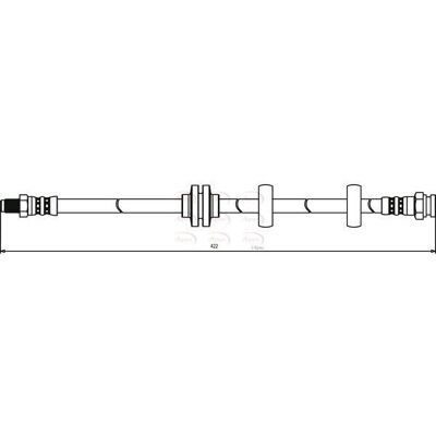 APEC - Hos3008 - Alfa Romeo GT 03-10 - 147 01-10 - Brake hose APEC - Hos3008 - Alfa Romeo GT 03-10 - 147 01-10 - Brake hose