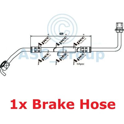 APEC Braking - Hos3246 - 575mm - Brake hose APEC Braking - Hos3246 - 575mm - Brake hose