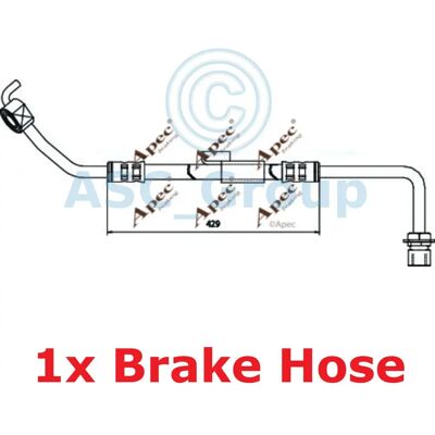 Apec Braking - Hos3247 - Length 575mm - Brake hose Apec Braking - Hos3247 - Length 575mm - Brake hose