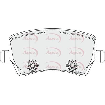 Apec Brake Disc Pad Set - Volvo XC70 XC60 V70 S80 S60 Apec Brake Disc Pad Set - Volvo XC70 XC60 V70 S80 S60
