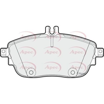 Apec Braking Apec Front Brake Pads Set - Brake Pads Apec Braking Apec Front Brake Pads Set - Brake Pads