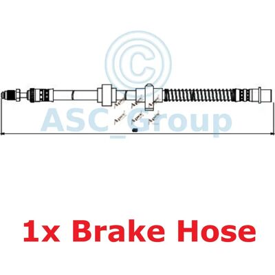APEC Braking - Hos3841 - 685mm - Flexible rubber - Brake hose APEC Braking - Hos3841 - 685mm - Flexible rubber - Brake hose