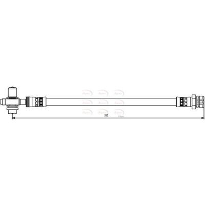 APEC - 1k0611776 - VW Touran - Golf Eos - Brake Hose APEC - 1k0611776 - VW Touran - Golf Eos - Brake Hose