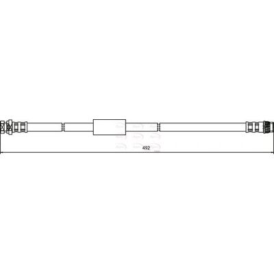 Apec Hos3617 Brake Hose - Rear Right - Brake Hose Apec Hos3617 Brake Hose - Rear Right - Brake Hose