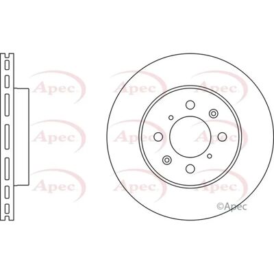Apec Braking - 262mm Vented Discs - Brake Discs Apec Braking - 262mm Vented Discs - Brake Discs