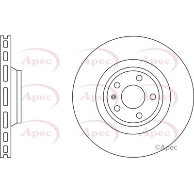 Apec Braking 347mm Vented Oe Quality Replacement Brake Discs - Brake Discs Apec Braking 347mm Vented Oe Quality Replacement Brake Discs - Brake Discs