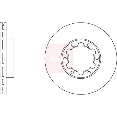 Apec Braking - DSK2598 - 263mm - Vented - Brake Discs Apec Braking - DSK2598 - 263mm - Vented - Brake Discs