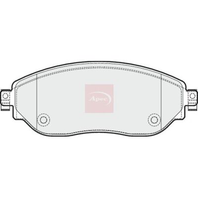 APEC - Pad2047 - 6000620046 - 160x60x18 - Brake Pad Set APEC - Pad2047 - 6000620046 - 160x60x18 - Brake Pad Set