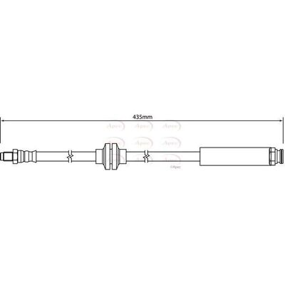 APEC - Hos4143 - 435mm - M10X1 - Brake Hose APEC - Hos4143 - 435mm - M10X1 - Brake Hose