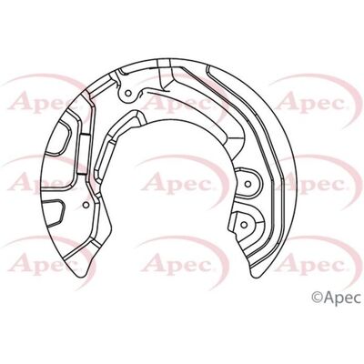 Apec Brand New Aluminium Brake Disc Splash Guard - BMW Z4 09-16, 04-12, 07-13 - Asg1018 Apec Brand New Aluminium Brake Disc Splash Guard - BMW Z4 09-16, 04-12, 07-13 - Asg1018