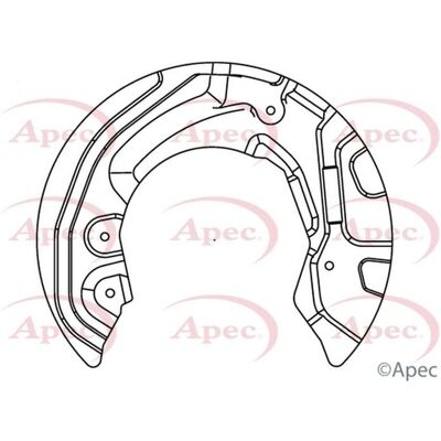APEC - ASG1019 - 321mm - Aluminium - Brake Disc Splash Guard APEC - ASG1019 - 321mm - Aluminium - Brake Disc Splash Guard