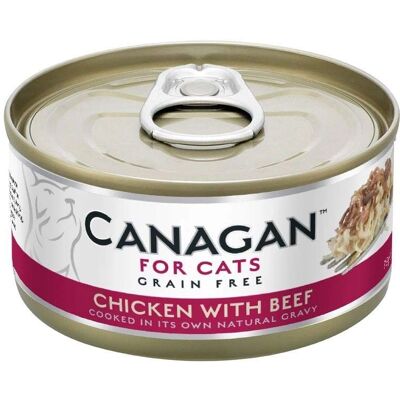 Comida húmeda para gatos Canagan Pollo con Carne de Res - 75g - Pack de 12 Comida húmeda para gatos Canagan Pollo con Carne de Res - 75g - Pack de 12