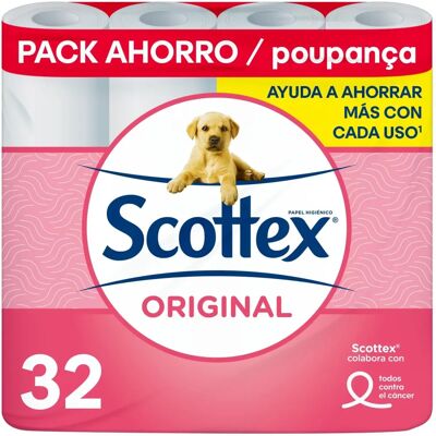 Papel Higiénico Scottex Original - 2 Camadas 32 Unidades Papel Higiénico Scottex Original - 2 Camadas 32 Unidades