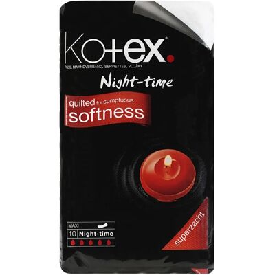 Assorbenti Notturni Kotex Maxi - Flusso Forte - Morbidi e Sicuri Assorbenti Notturni Kotex Maxi - Flusso Forte - Morbidi e Sicuri