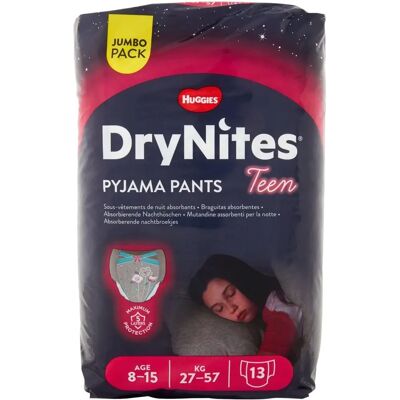 Pantalones de pijama DryNites para chicas - Ropa interior y lencería Pantalones de pijama DryNites para chicas - Ropa interior y lencería