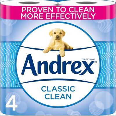 Andrex Classic White Fragrance-Free 2 Ply Toilet Paper - Toilet Paper Andrex Classic White Fragrance-Free 2 Ply Toilet Paper - Toilet Paper