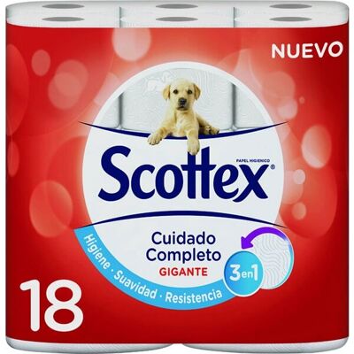 Scottex Gigante Toalettpapper - Längre rullar för bekvämlighet Scottex Gigante Toalettpapper - Längre rullar för bekvämlighet