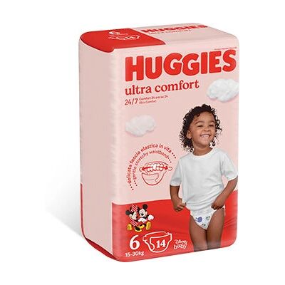 Pannolino Ultra Comfort Huggies - 15-30kg - 14 pezzi Pannolino Ultra Comfort Huggies - 15-30kg - 14 pezzi