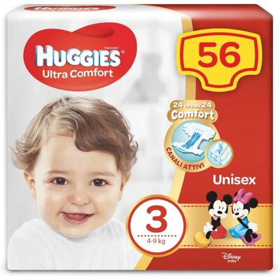 Huggies Little Movers Ultra Comfort - Vaippoja - Koko 3 - Unisex Huggies Little Movers Ultra Comfort - Vaippoja - Koko 3 - Unisex