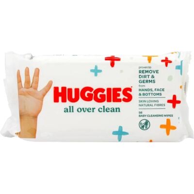 Huggies Lingettes All Over Clean - Lingettes pour bébés - Naturelles & Hypoallergéniques - Publicité Huggies Lingettes All Over Clean - Lingettes pour bébés - Naturelles & Hypoallergéniques - Publicité
