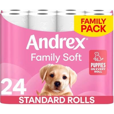 Andrex Puppies On A Roll Gentle Clean Toilet Paper - Toilet Paper Andrex Puppies On A Roll Gentle Clean Toilet Paper - Toilet Paper