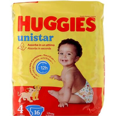 Pannolini Unistar Taglia 4 - Anallergici, Traspiranti, 7-18kg Pannolini Unistar Taglia 4 - Anallergici, Traspiranti, 7-18kg