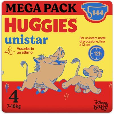 Huggies Unistar Modello 4 - Pannolini Huggies Unistar Modello 4 - Pannolini