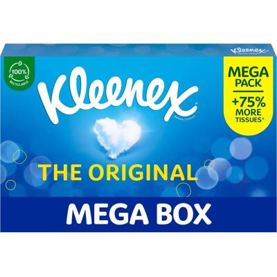 Kleenex - Original Mega Pack - 112 Tissues - 3-ply - Tissues Kleenex - Original Mega Pack - 112 Tissues - 3-ply - Tissues