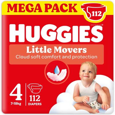 Pannolini Huggies Ultra Comfort Taglia 4 - Vestibilità Attiva Pannolini Huggies Ultra Comfort Taglia 4 - Vestibilità Attiva