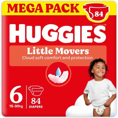 Huggies Ultra Comfort Taglia 6 Pannolini - Vestibilità Attiva Huggies Ultra Comfort Taglia 6 Pannolini - Vestibilità Attiva