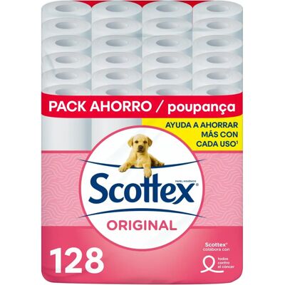 Scottex 128 Enheter 2-Lagers Toalettpapper - Hygien & Mjukhet Scottex 128 Enheter 2-Lagers Toalettpapper - Hygien & Mjukhet