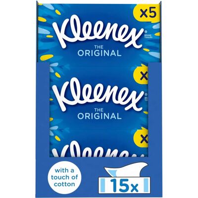 Kleenex - Original - 15-Box Multipack - Facial Tissues Kleenex - Original - 15-Box Multipack - Facial Tissues