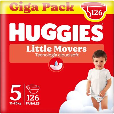 Huggies Größe 5 Windeln Packung 126 Stück Transparent Huggies Größe 5 Windeln Packung 126 Stück Transparent