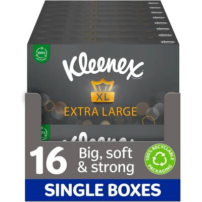Kleenex Extra Large Facial Tissues - 16 Boxes Kleenex Extra Large Facial Tissues - 16 Boxes