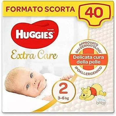 Huggies Extra Care Disney Baby - Mega Pack Taille 2 (3 - 6 kg) 160 pcs. Huggies Extra Care Disney Baby - Mega Pack Taille 2 (3 - 6 kg) 160 pcs.