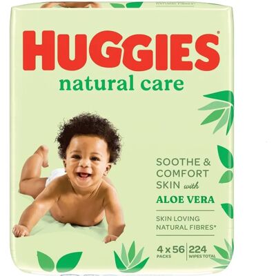 Lingettes Huggies à l'Aloe Vera - Lingettes pour bébé - Publicité Lingettes Huggies à l'Aloe Vera - Lingettes pour bébé - Publicité