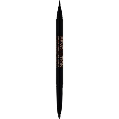 Makeup Revolution Musta Kaksipäisen Eyeliner Felt & Kohl Makeup Revolution Musta Kaksipäisen Eyeliner Felt & Kohl