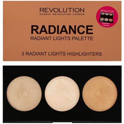 Makeup Revolution Radiance Highlighter Palette - 3 Töne, 15g Makeup Revolution Radiance Highlighter Palette - 3 Töne, 15g
