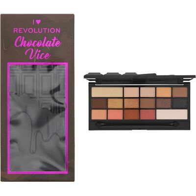 Revolution Womens I Heart Chocolate Vice Eye Shadow Palette - 22g Revolution Womens I Heart Chocolate Vice Eye Shadow Palette - 22g