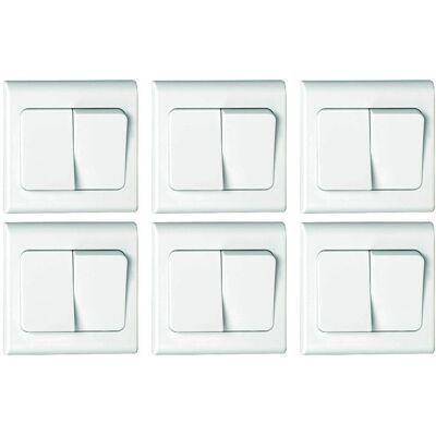 Deta - S1346 - Wide Rocker - 2 Gang 2 Way - Light switch Deta - S1346 - Wide Rocker - 2 Gang 2 Way - Light switch