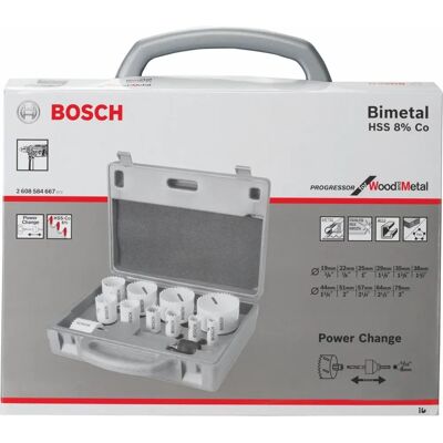 Bosch 2608584667 - Set di seghe a tazza Progressor - Metal, Steel, Aluminum, Plastic, Drywall - Oscillating Multi-Tool Accessories Bosch 2608584667 - Set di seghe a tazza Progressor - Metal, Steel, Aluminum, Plastic, Drywall - Oscillating Multi-Tool Accessories