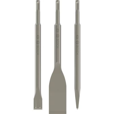 Set di scalpelli SDS Plus Bosch da 3 pezzi - Cemento, mattone, demolizione Set di scalpelli SDS Plus Bosch da 3 pezzi - Cemento, mattone, demolizione