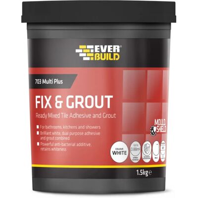 Everbuild Everbuild FIX01 White Tile Adhesive - Dual-purpose Everbuild Everbuild FIX01 White Tile Adhesive - Dual-purpose