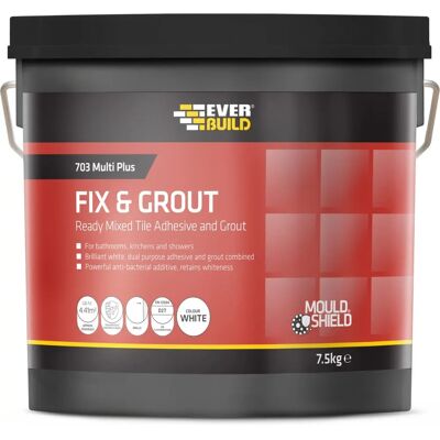Everbuild FIX05 White Tile Adhesive - Tile Adhesive Everbuild FIX05 White Tile Adhesive - Tile Adhesive