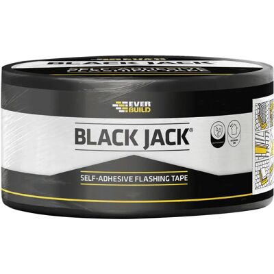 Everbuild Black Jack Flashing Tape - Trade Pack - 100mm x 10m Everbuild Black Jack Flashing Tape - Trade Pack - 100mm x 10m