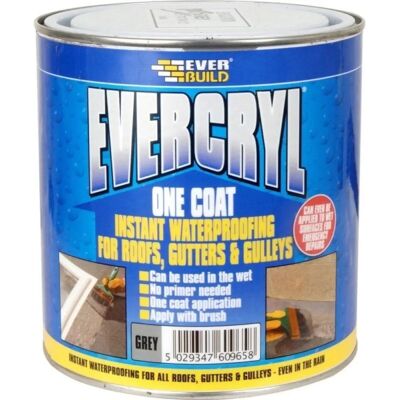 Everbuild Evercryl One Coat Roof Repair Compound Grey - Roof Repair Everbuild Evercryl One Coat Roof Repair Compound Grey - Roof Repair
